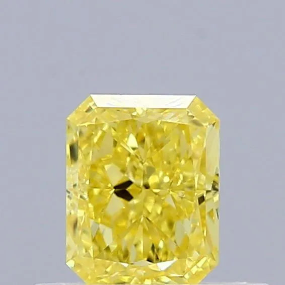 0.50ct Radiant Natural Diamond (Colour Fancy Vivid Yellow, Clarity VVS2, GIA Certified)