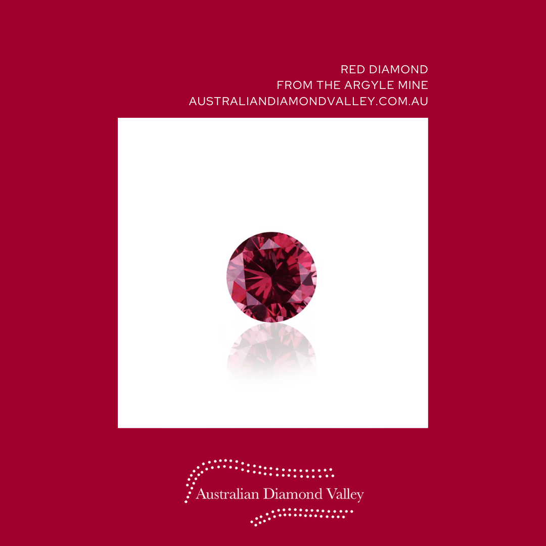 0.01ct Authentic Australian Pink Argyle Diamond - Purplish RED