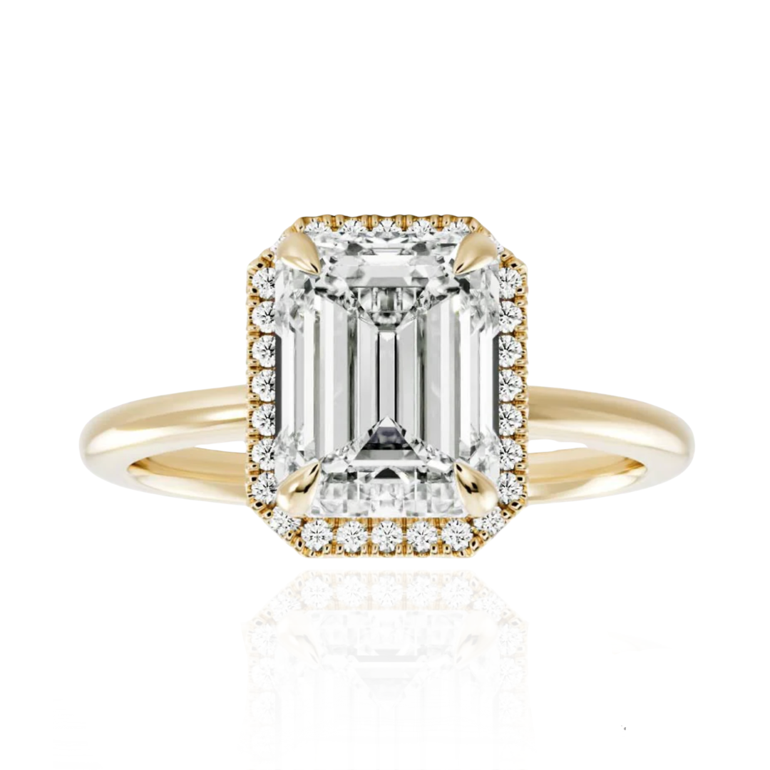 Hamilton Diamond Halo Ring