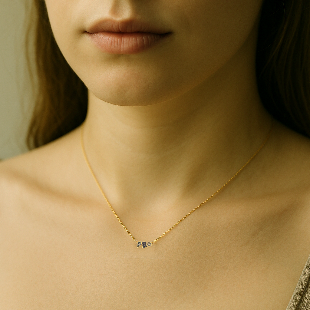 The Trio Necklace- Australian Sapphire