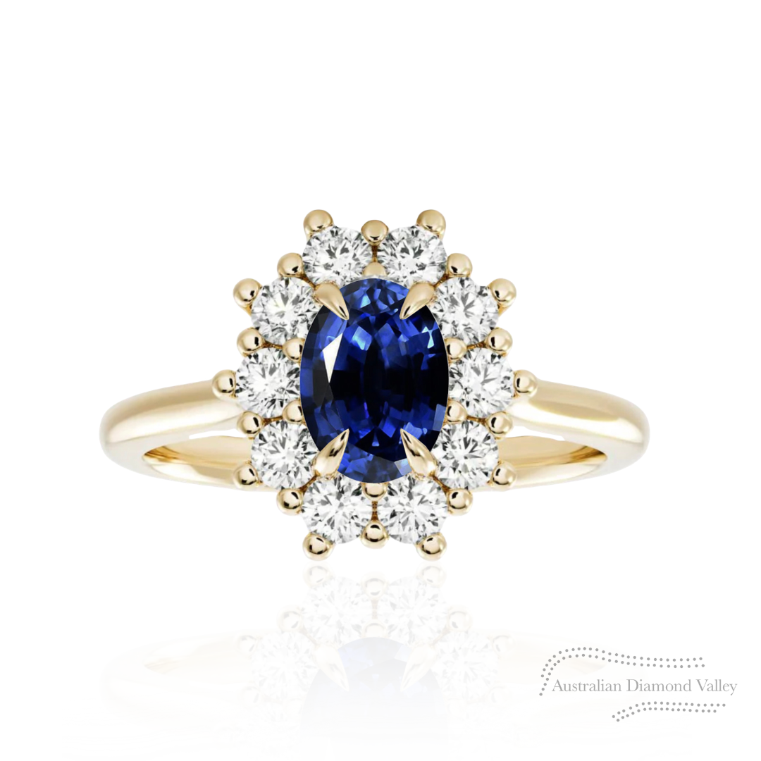 Mount Victoria Australian Sapphire & Diamond Ring