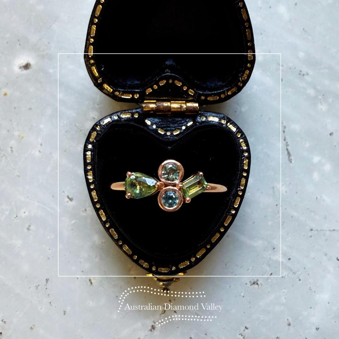 Celestial Four Australian Sapphire Ring