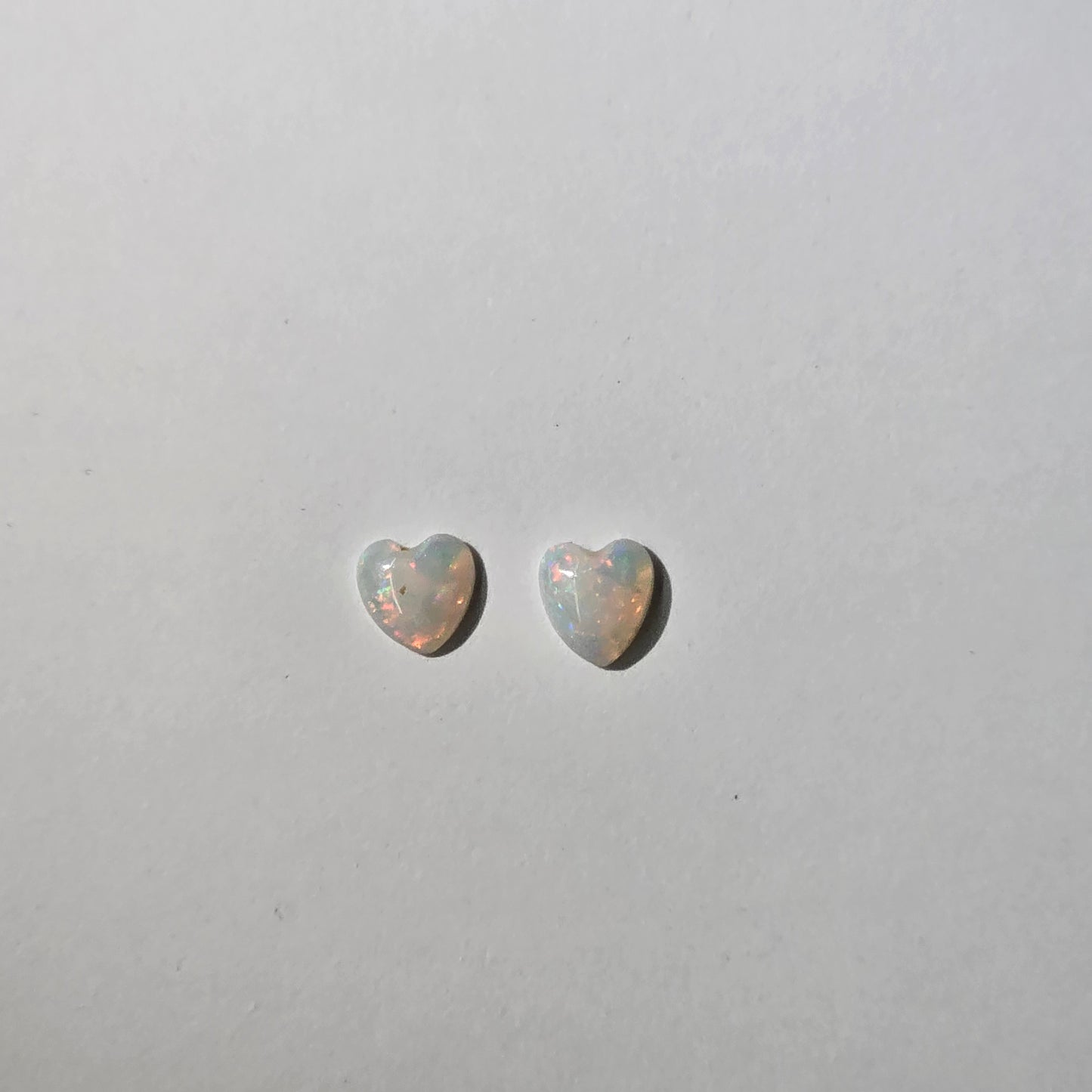 0.38ct Australian Opal Hearts Pair
