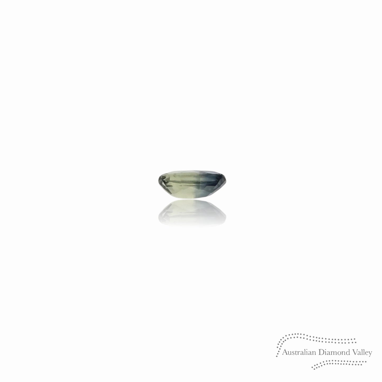 0.46ct Australian Yellow/Blue Parti Sapphire Cushion Cut