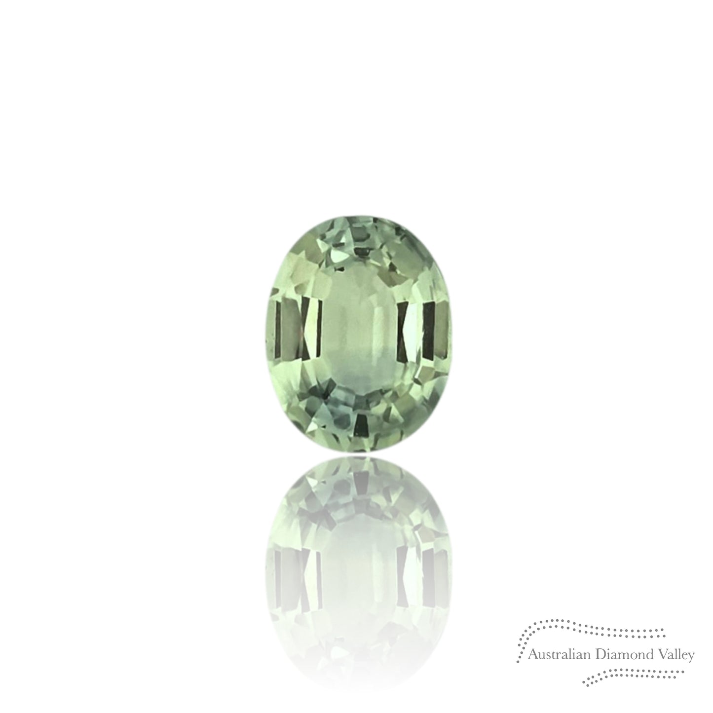 0.49ct Australian Yellow/Blue Sapphire Oval Cut