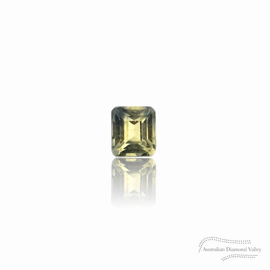 0.54ct Australian Parti Sapphire Emerald Cut