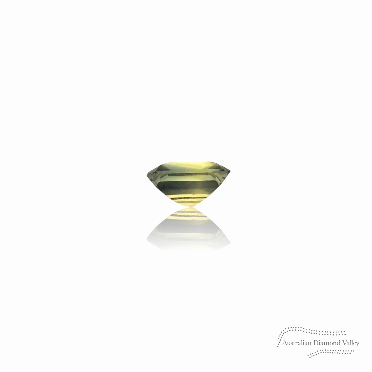 0.59ct Australian Parti Sapphire Emerald Cut