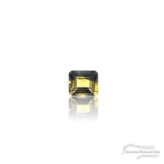 0.59ct Australian Parti Sapphire Emerald Cut