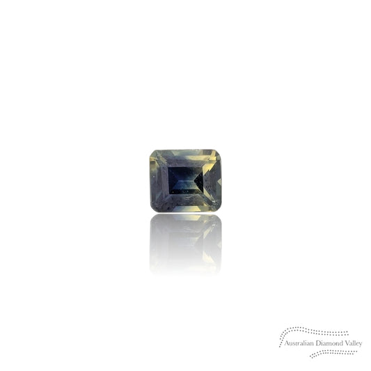 0.63ct Australian Sapphire Yellow/Blue Parti Emerald Cut