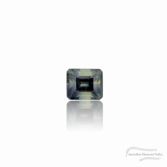 0.79ct Australian Sapphire Emerald Cut - Green/Blue