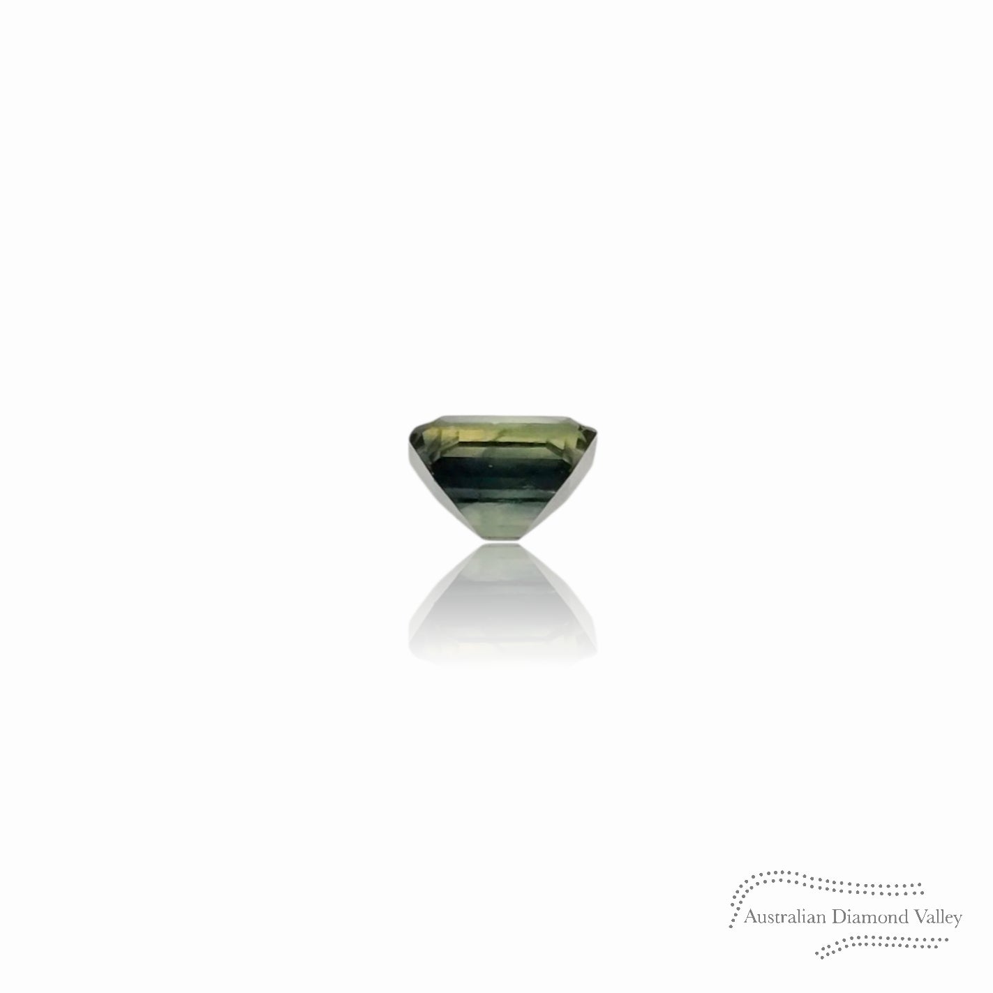 0.79ct Australian Sapphire Emerald Cut - Green/Blue