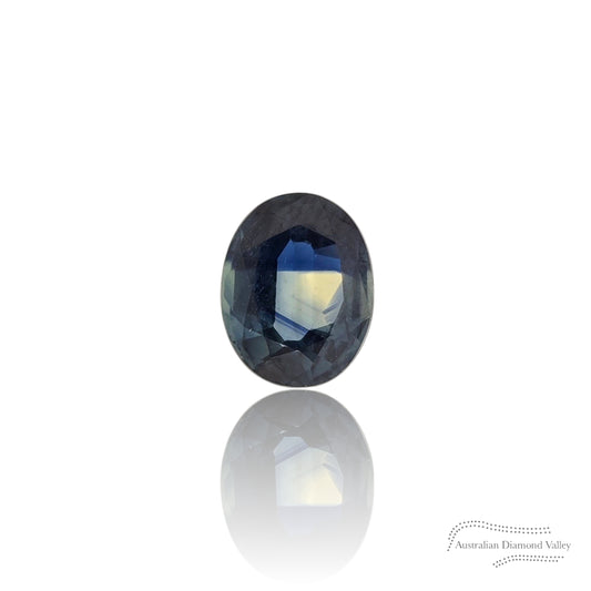 1.68ct Australian Yellow/Blue Parti Sapphire Oval Cut