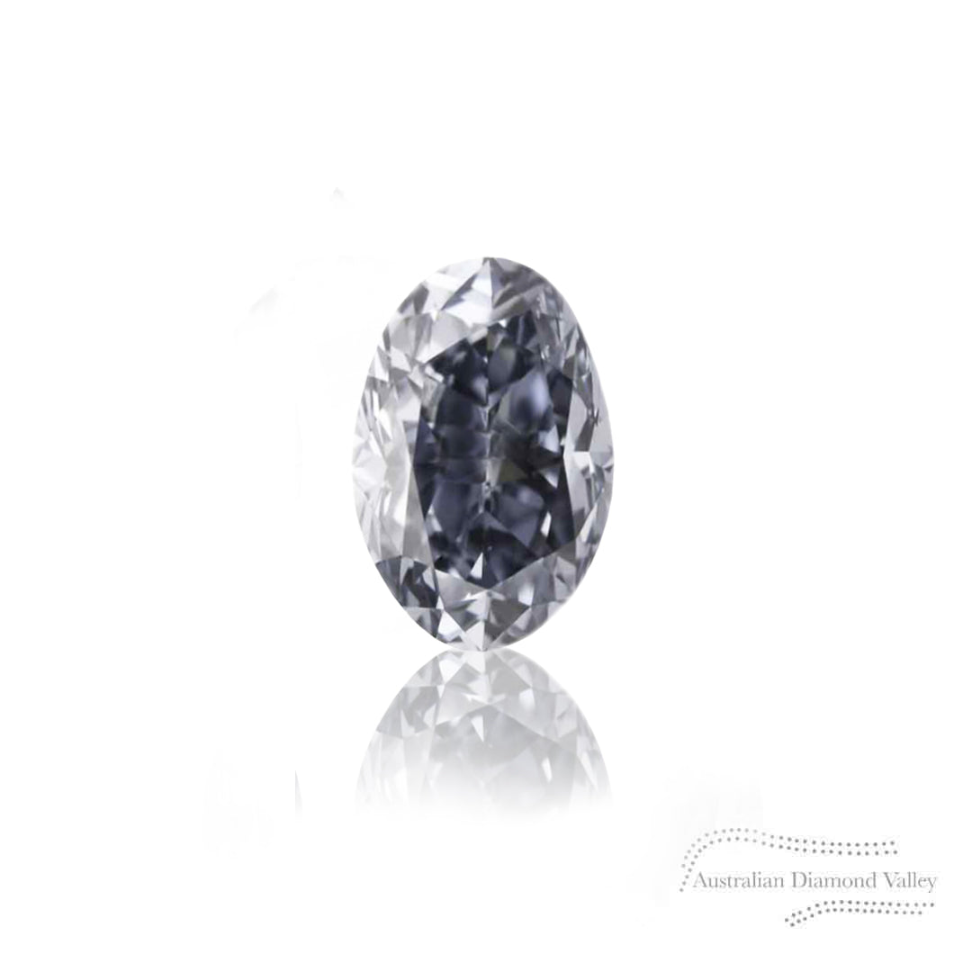 0.09ct Authentic Australian Blue Oval Cut Diamonds of Argyle Origin - Matched Pairs - BL2