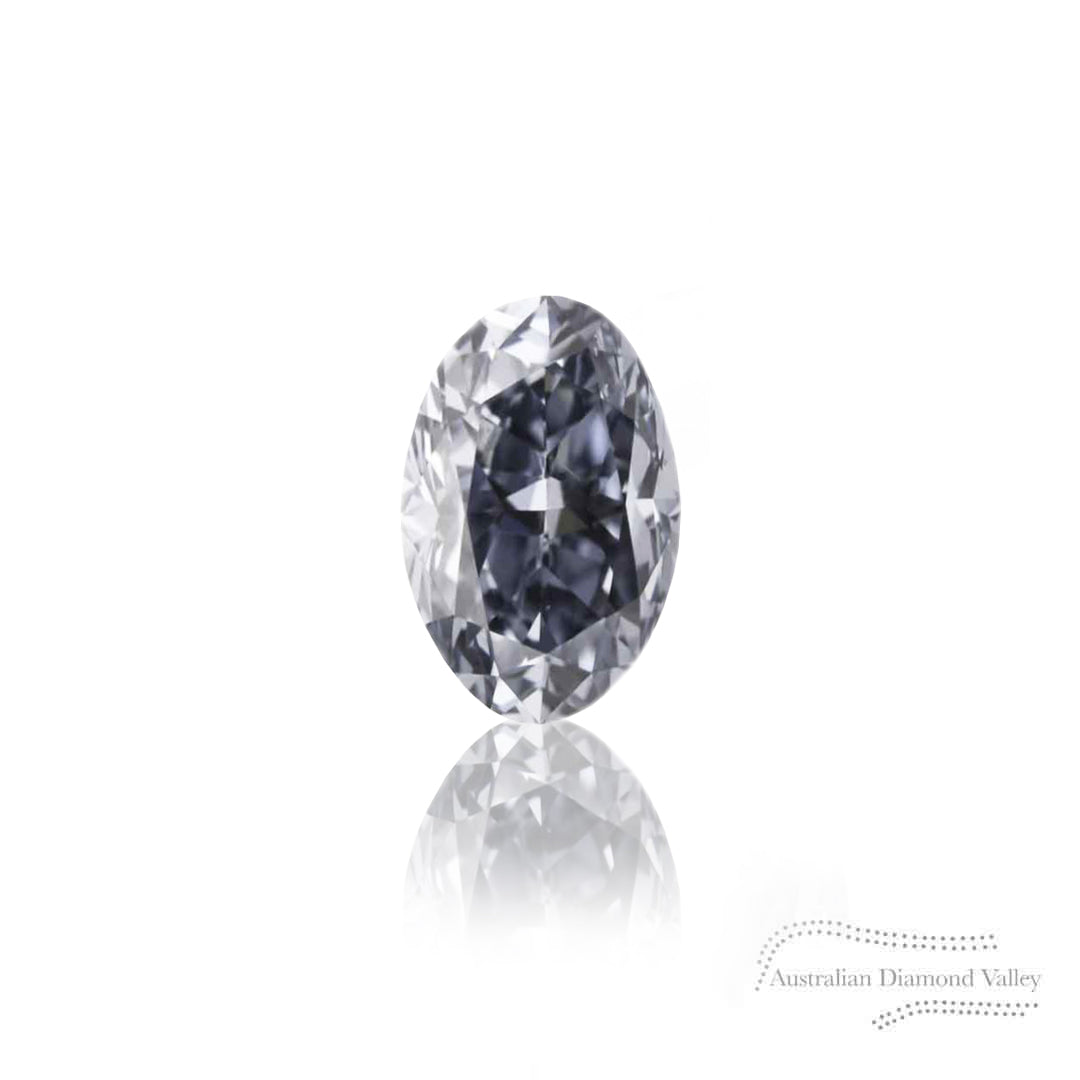0.09ct Authentic Australian Blue Oval Cut Diamonds of Argyle Origin - Matched Pairs - BL2