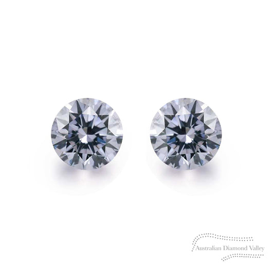 0.063ct Authentic Australian Blue of Argyle Origin Diamond Matched Pair - BL2