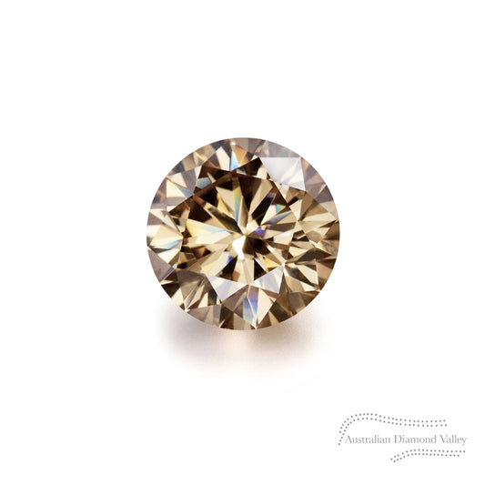 0.09ct Authentic Australian Champagne of Argyle Origin Diamond - C6