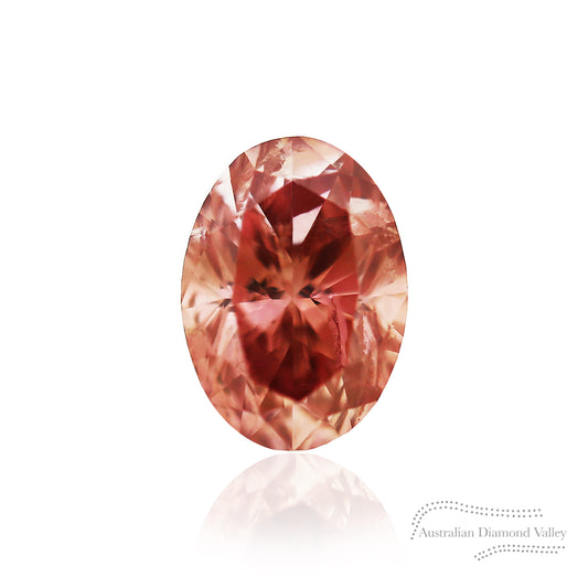 0.423ct Authentic Australian Pink Oval Diamond of Argyle Origin - PC3