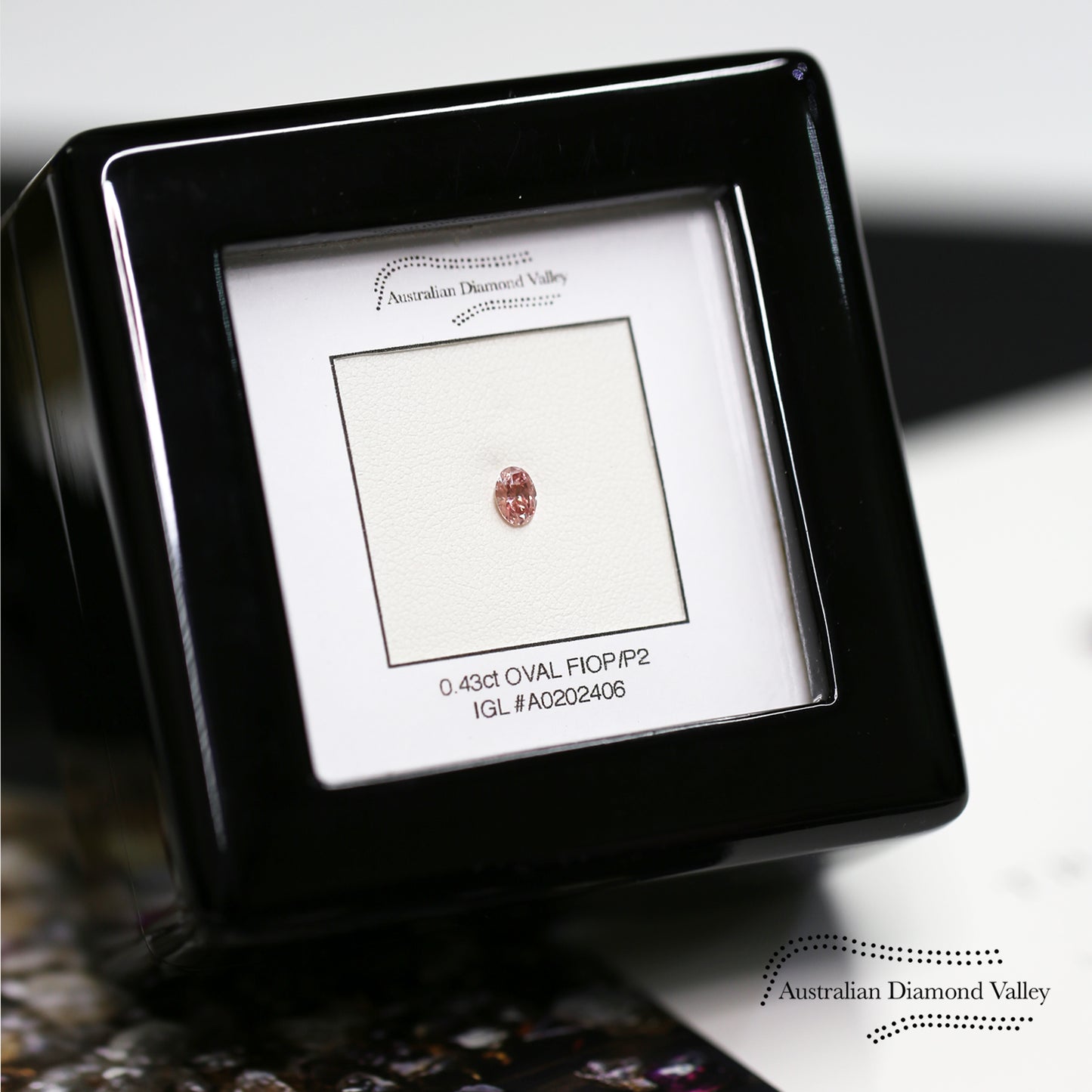 0.423ct Authentic Australian Pink Oval Diamond of Argyle Origin - PC3