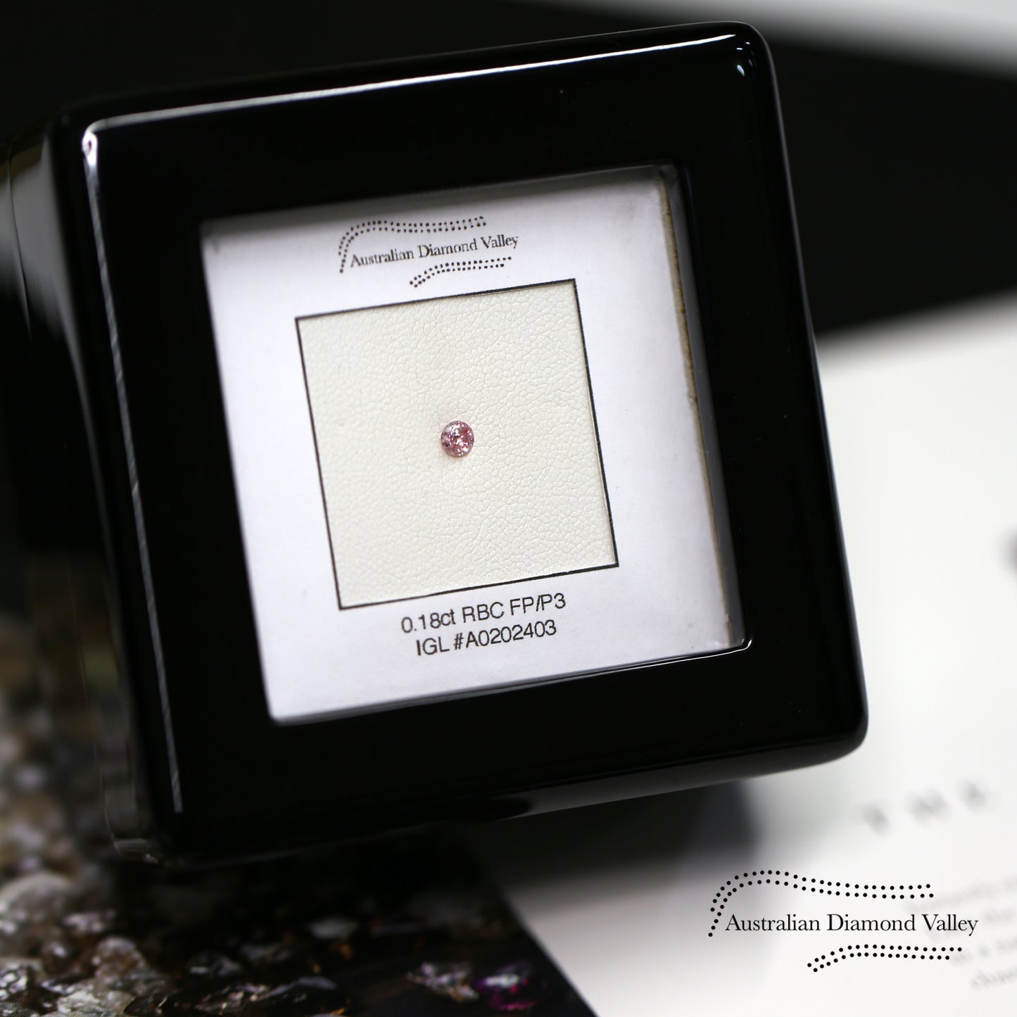 0.18ct Authentic Australian Pink of Argyle Origin Diamond - 6P