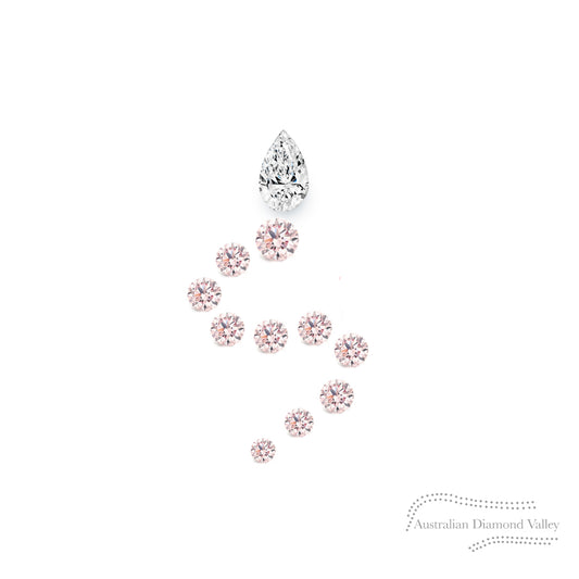 LNY 2025 Year of the Snake .10ct Authentic Australian Pink Argyle Origin Diamond - 8P