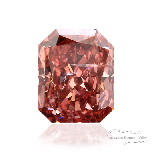 0.715ct Authentic Australian Pink Champagne Argyle Radiant Cut Diamond - PC3