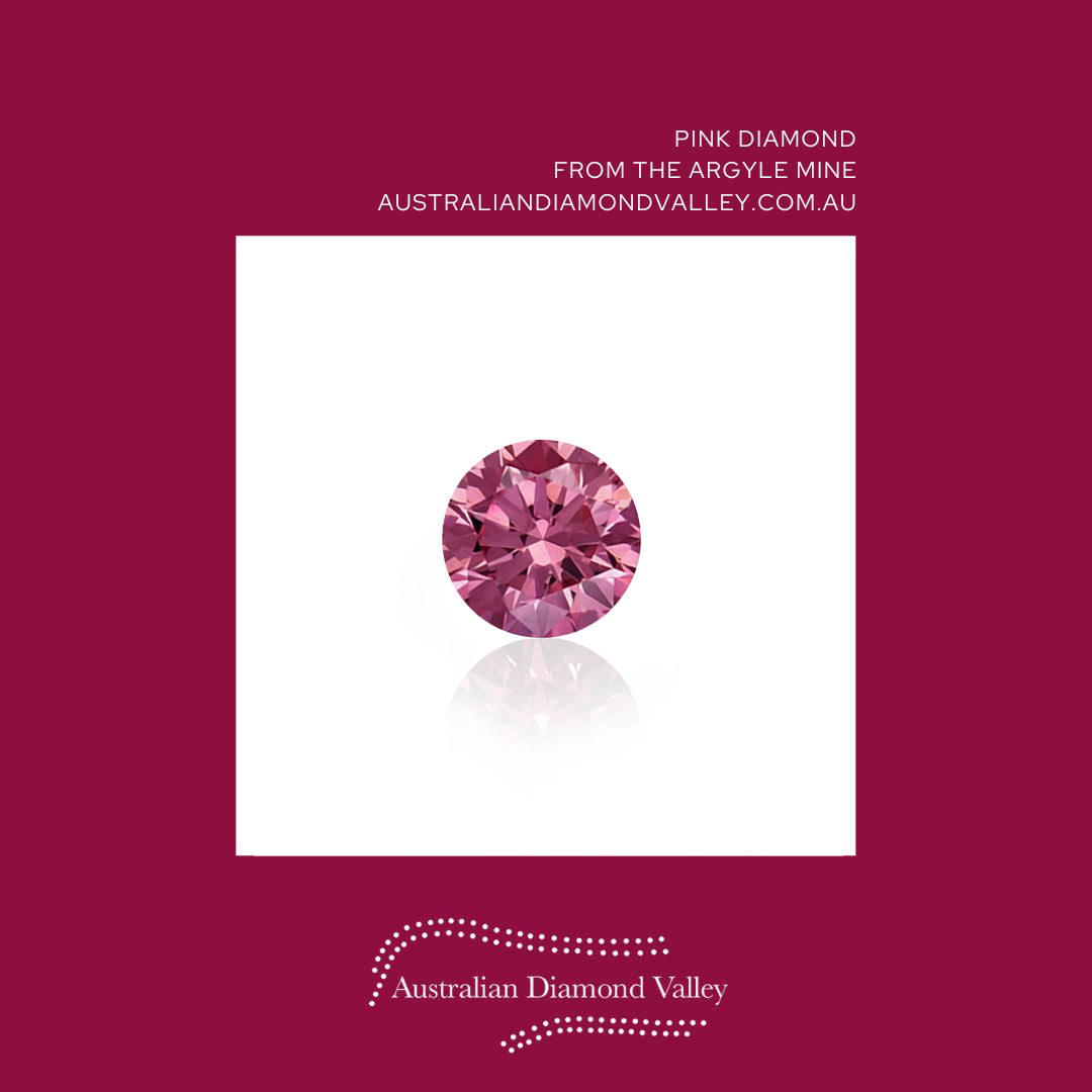 0.01ct Authentic Australian Pink Argyle Origin Diamond - 2PP