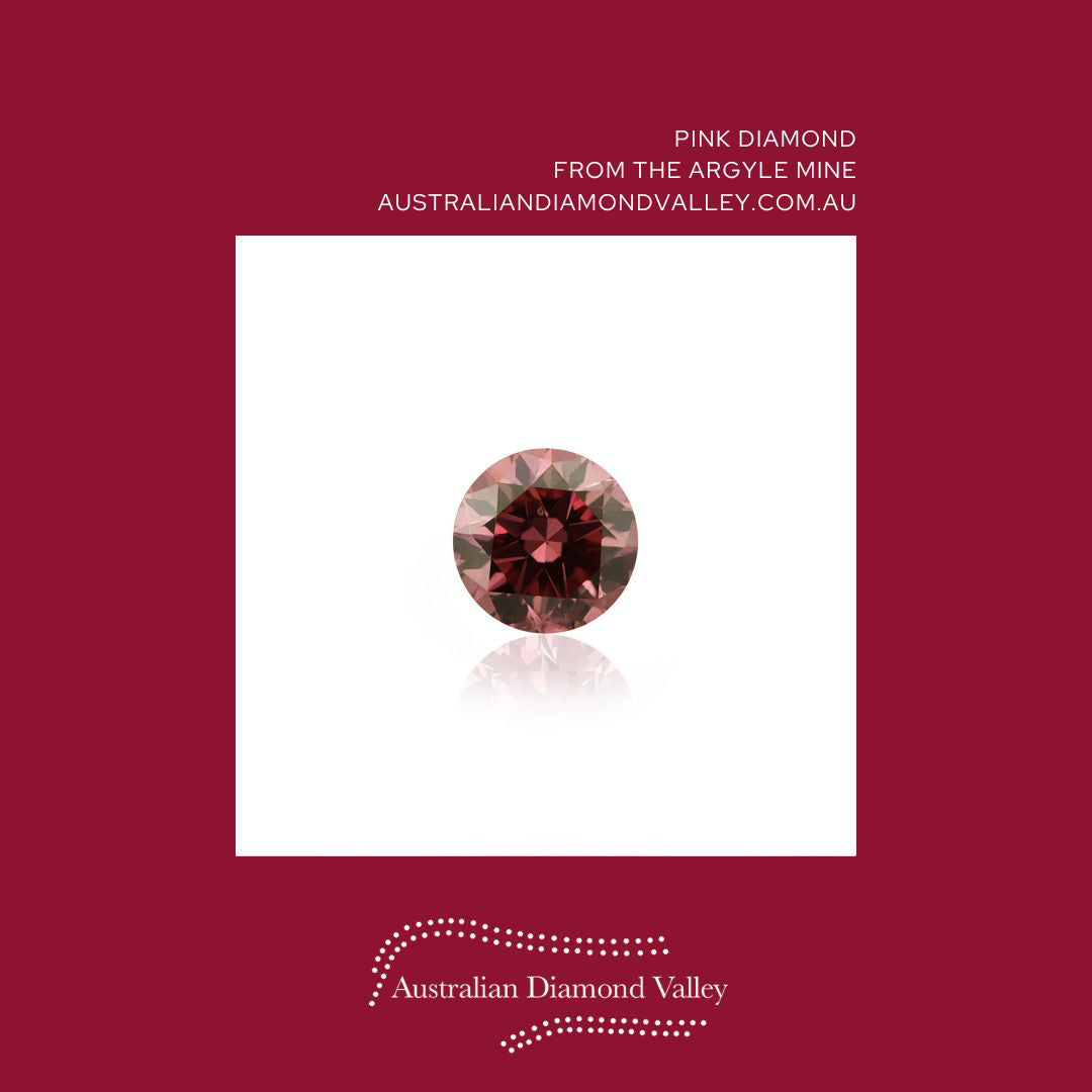 0.01ct Authentic Australian Pink Argyle Origin Diamond - 2PR