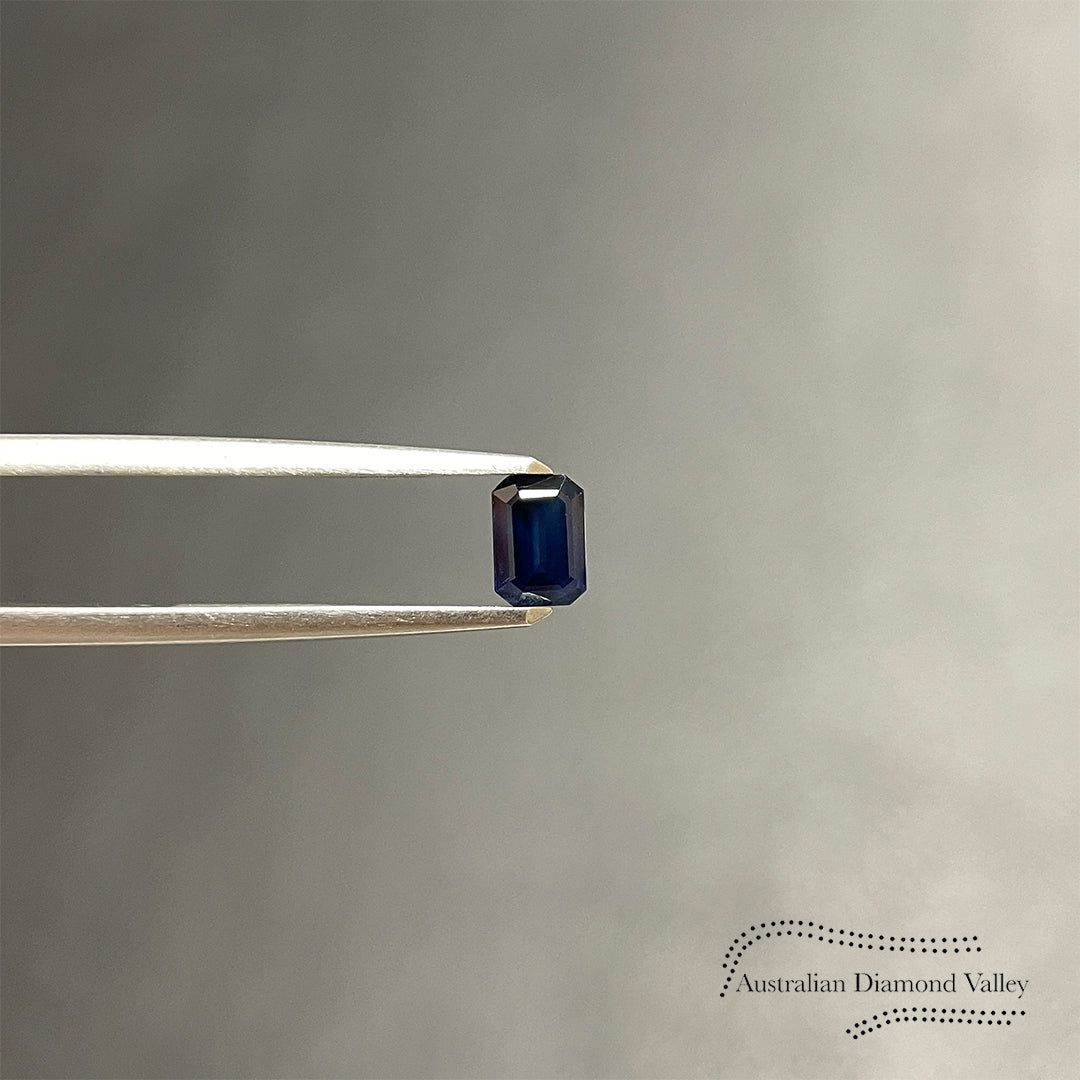 0.66ct Australian Blue Sapphire Emerald Cut