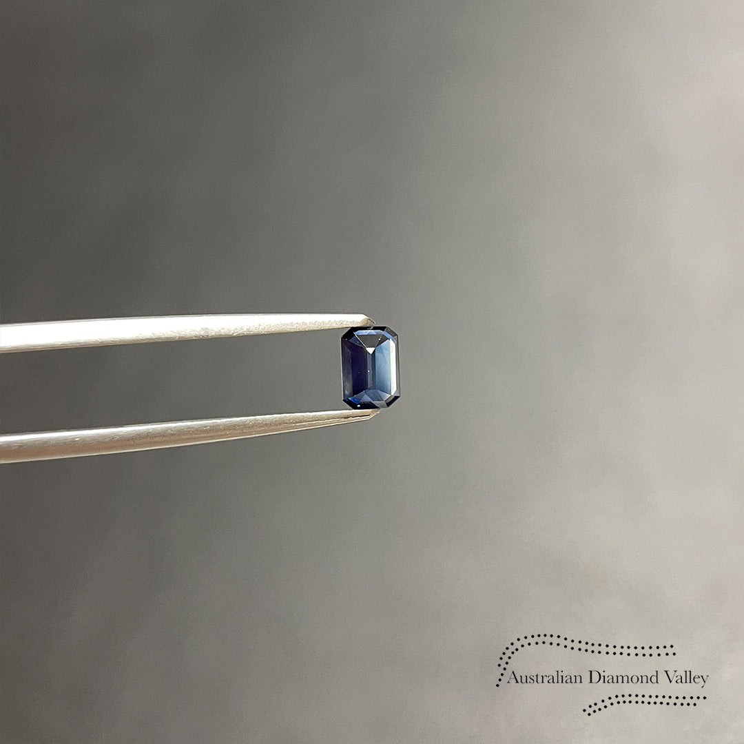 0.66ct Australian Blue Sapphire Emerald Cut