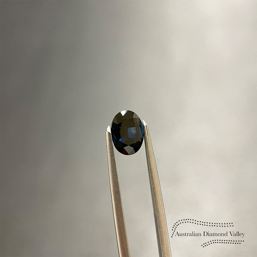 1.77ct Australian Blue Sapphire Oval Cut
