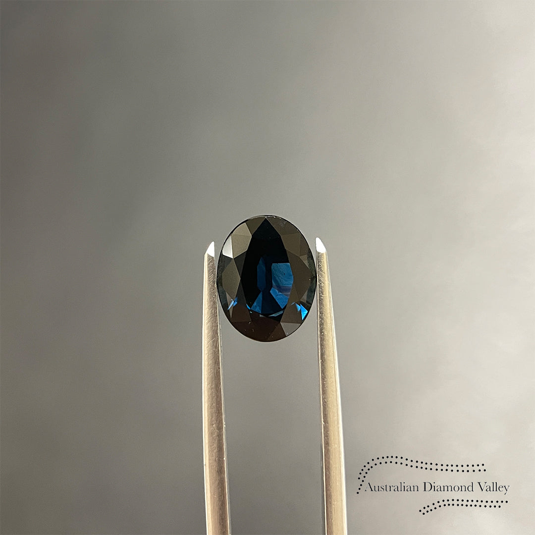 2.82ct Australian Blue Sapphire Oval Cut