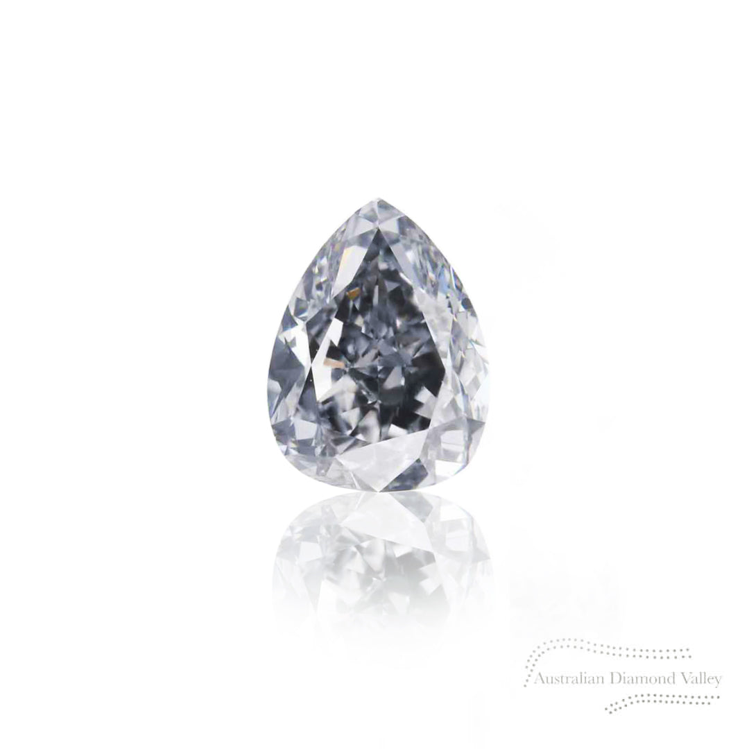 0.12ct Authentic Australian Blue Pear Cut Diamonds of Argyle Origin - Matched Pairs - BL2