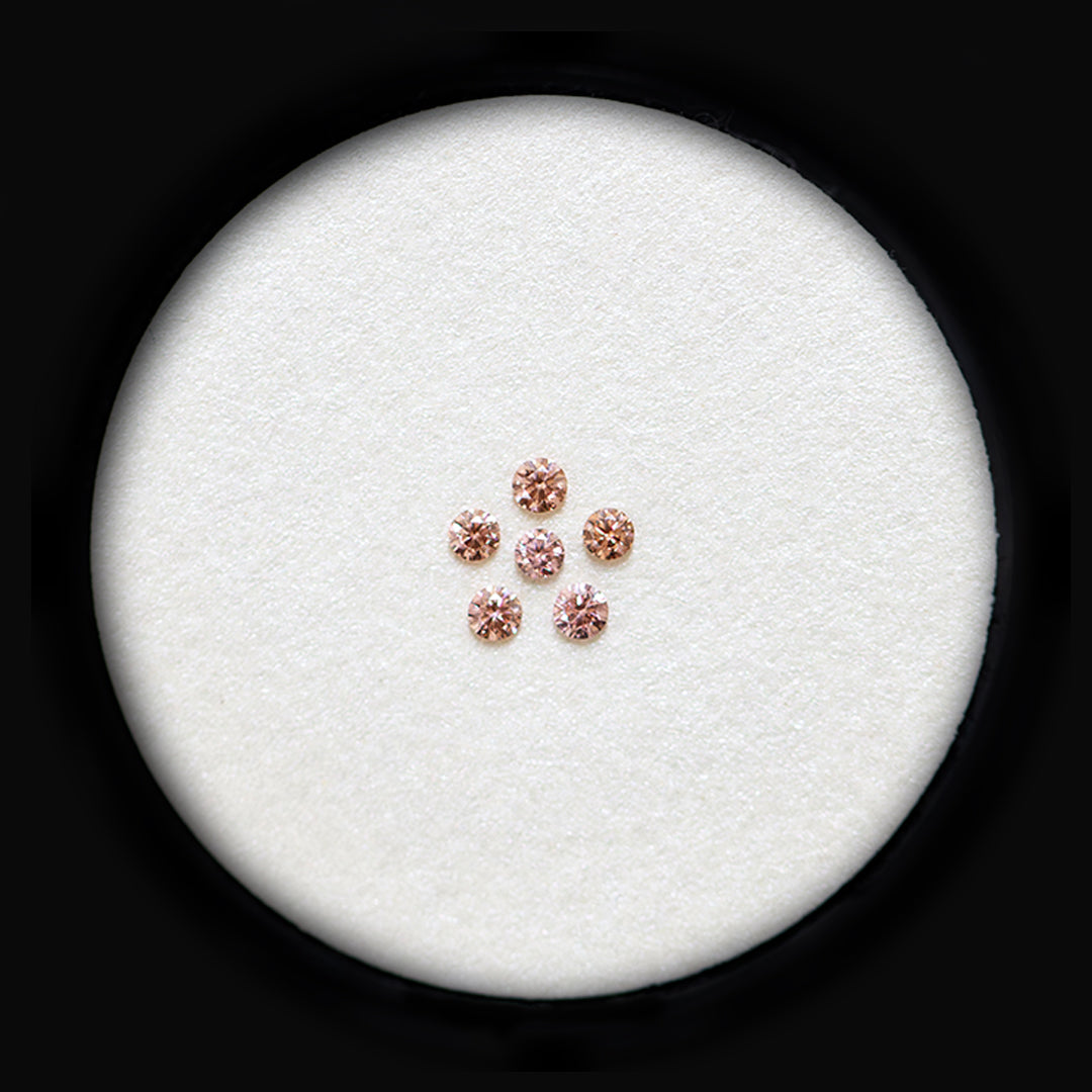 Diamond Valley Daisy 0.06ct Authentic Australian Pink Champagne Argyle Origin Diamond - PC2