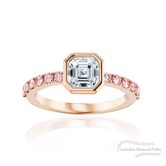 Mayfair Pink Argyle Australian Diamond Ring Setting