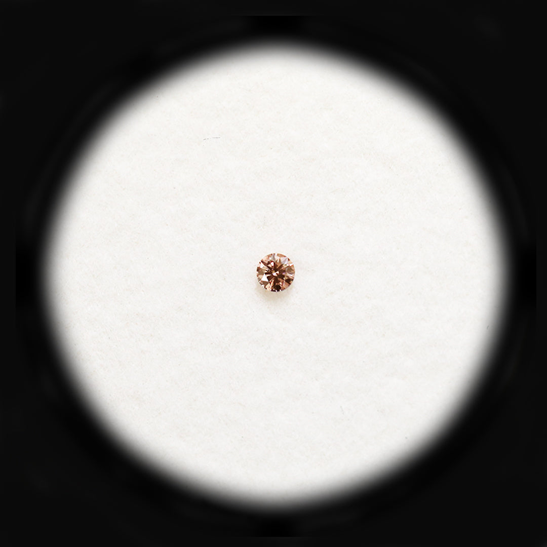 0.03ct Authentic Australian Pink Champagne Argyle Origin Diamond - PC2