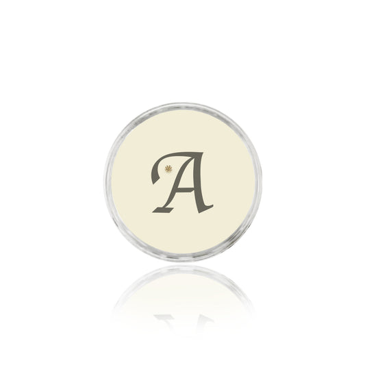Champagne Initial Diamond Box - Calligraphy Script C5
