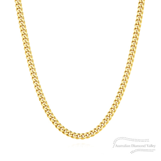 9K Australian Gold Curb Chain - Wide