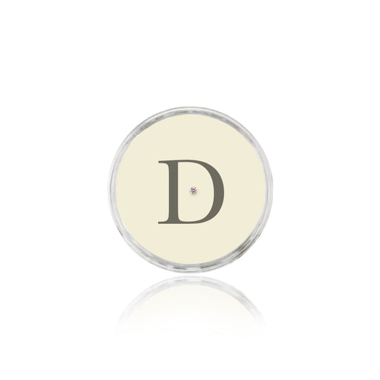 Pink Initial Diamond Box - Roman Script 8P