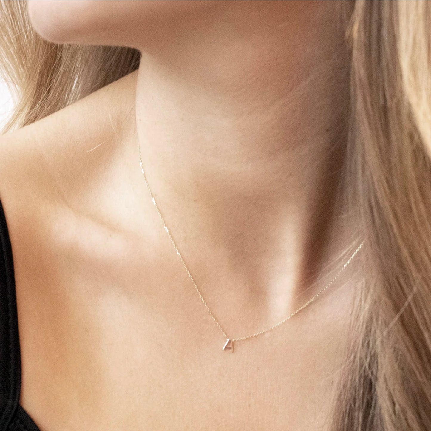 Petite Initial Gold Necklace