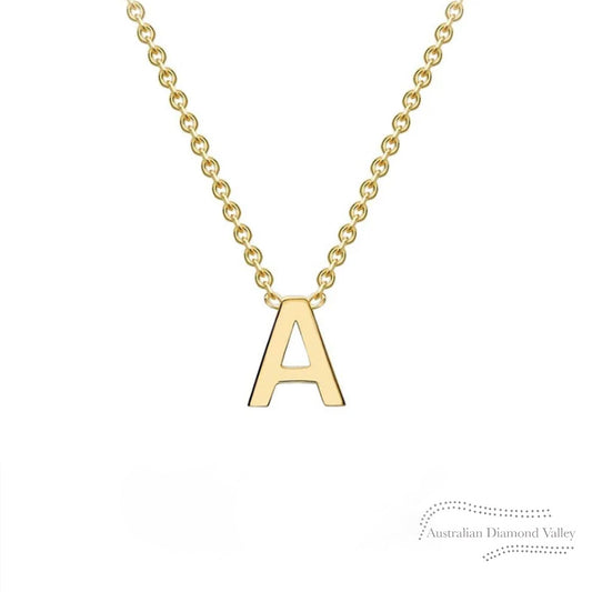 Petite Initial Gold Necklace