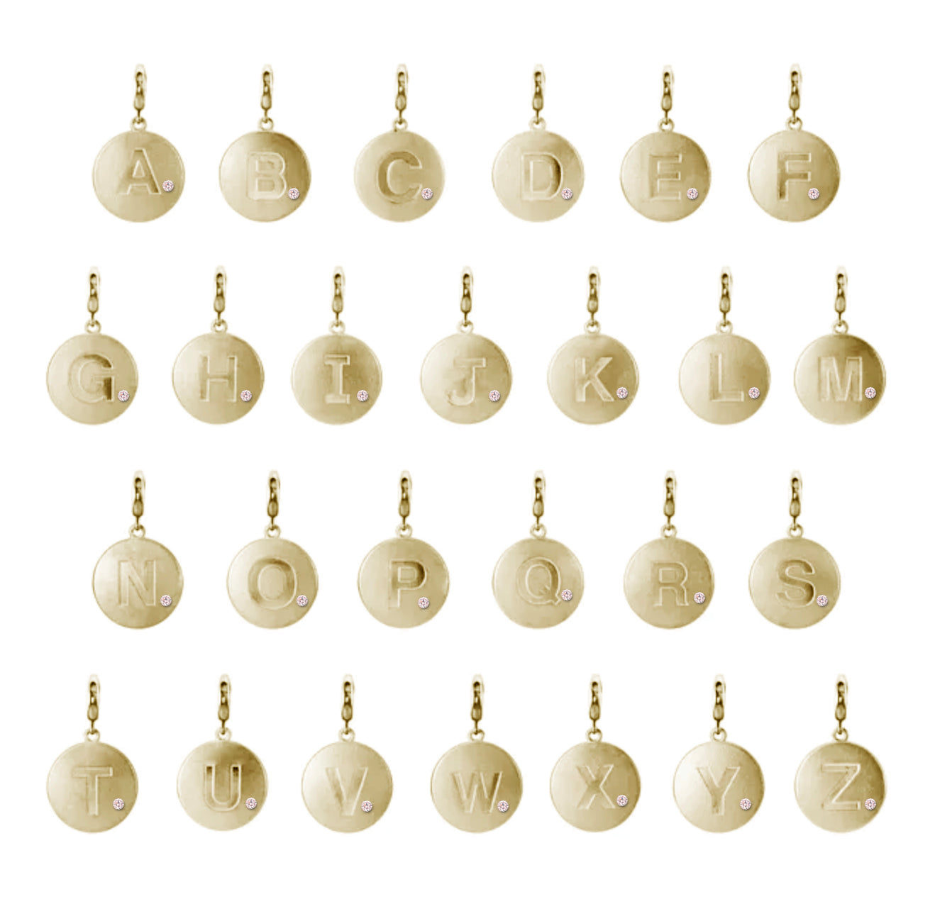 Initial Circle Charm