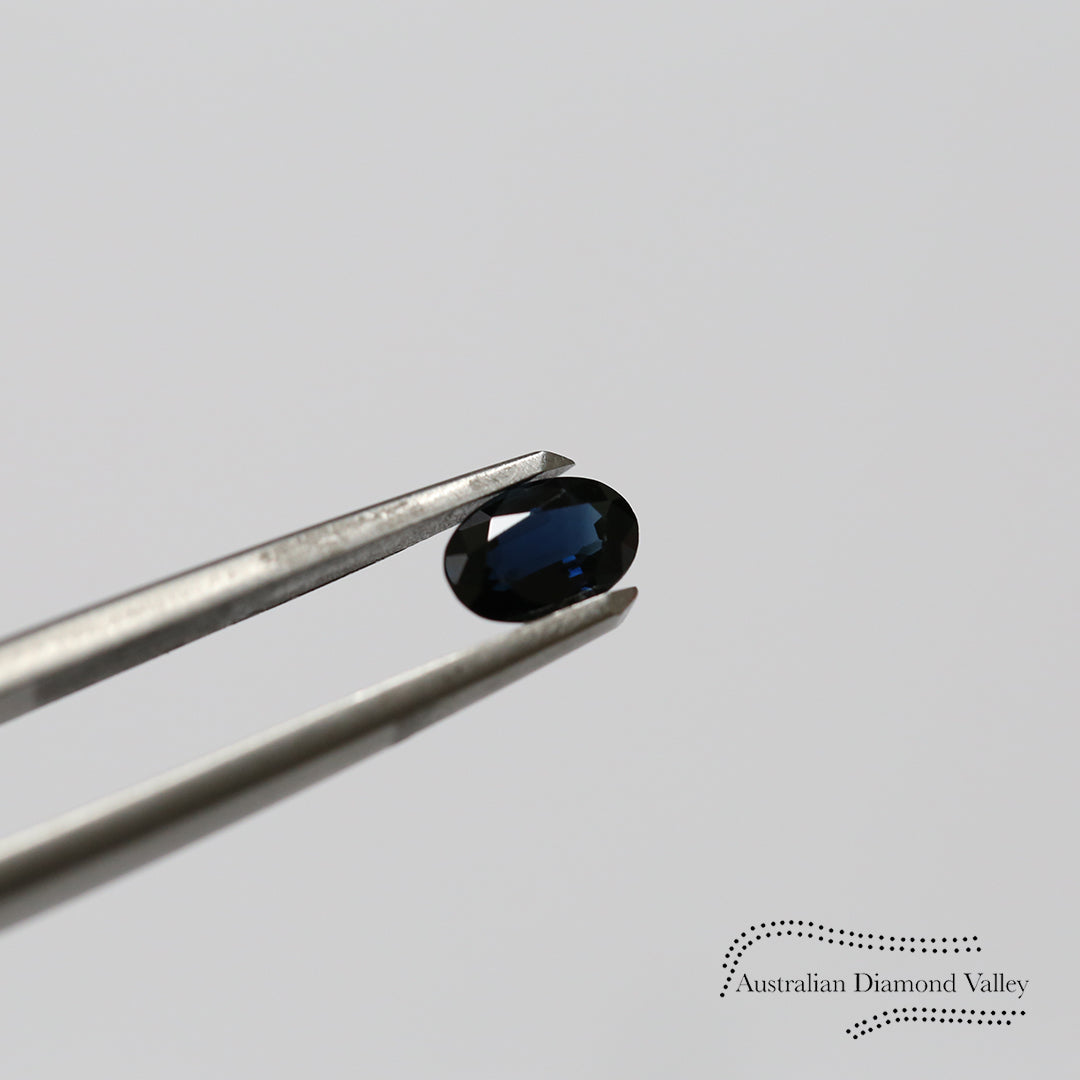 0.58ct Australian Blue Sapphire Oval Cut