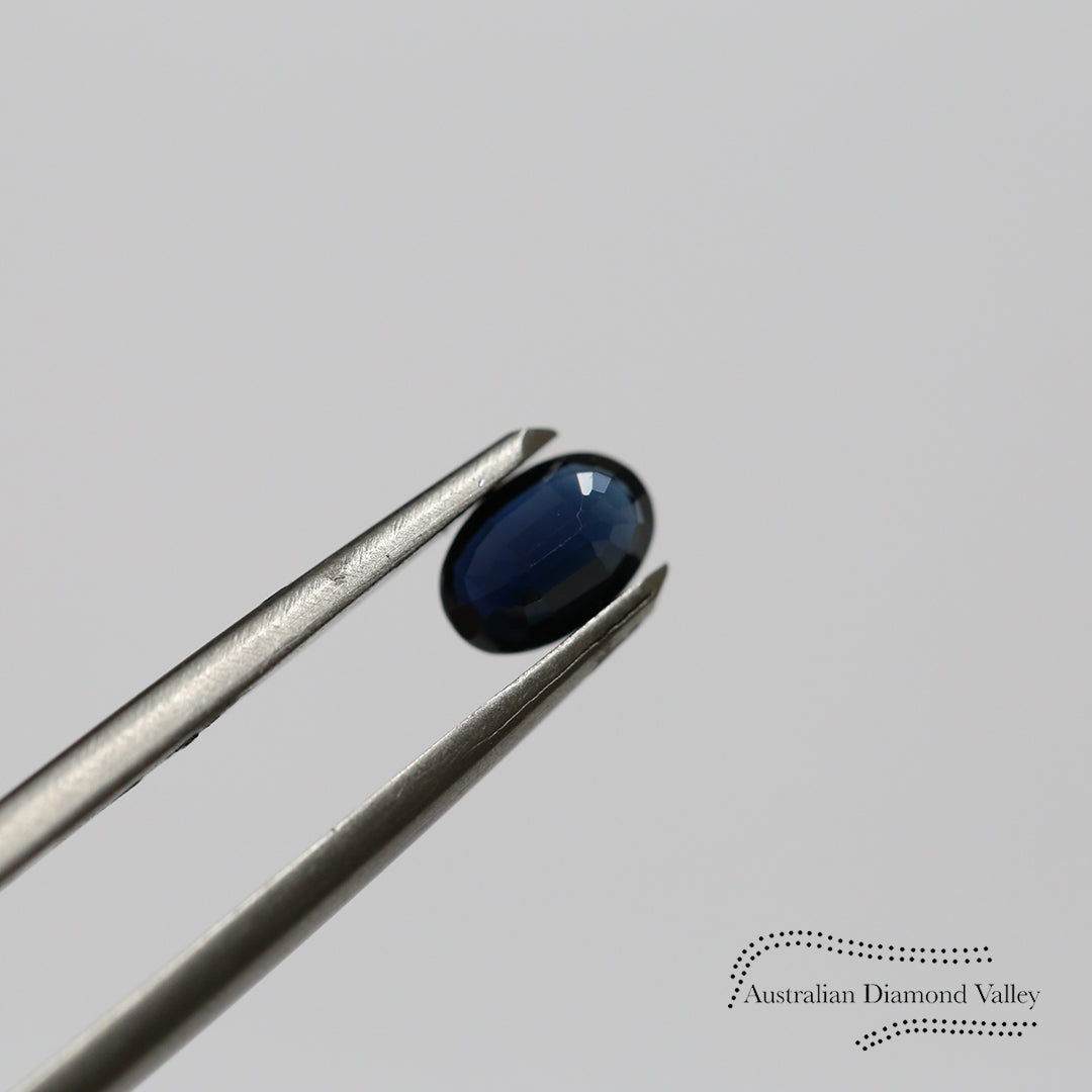 0.58ct Australian Blue Sapphire Oval Cut