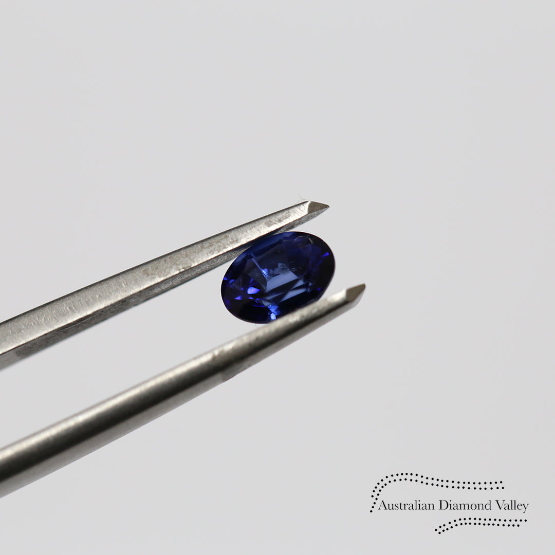 0.72ct Australian Blue Sapphire Oval Cut