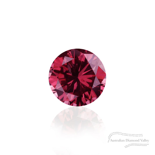 0.07ct Authentic Australian Pink Argyle Diamond - Purplish RED