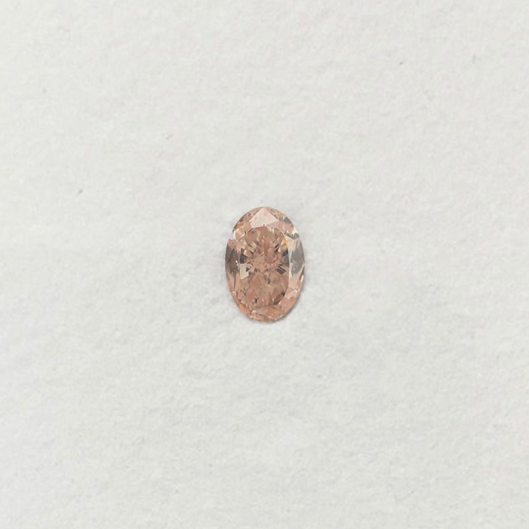 0.34ct Authentic Australian Pink Champagne Oval Diamond of Argyle Origin - PC2