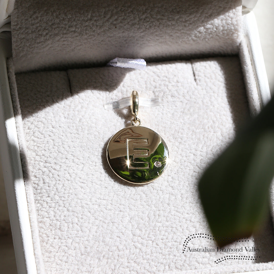 Initial Circle Charm