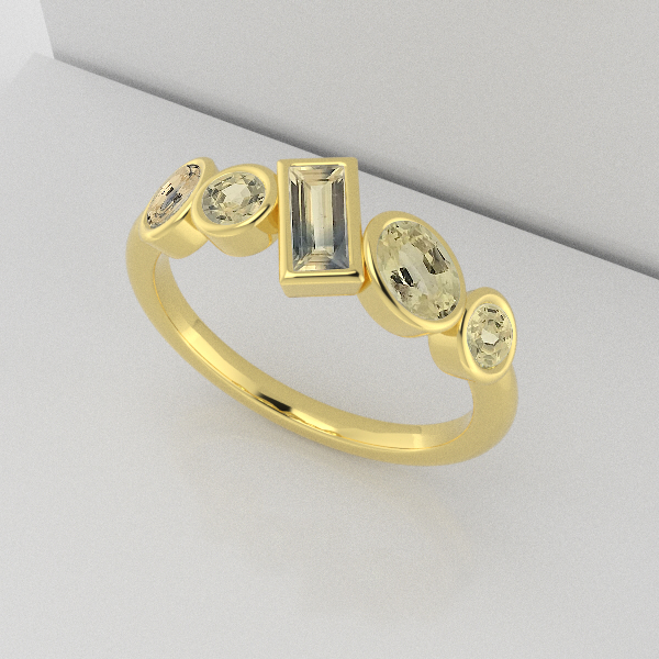 Axis Ring- Australian Sapphire