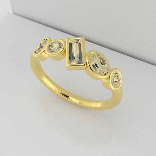 Axis Ring- Australian Sapphire