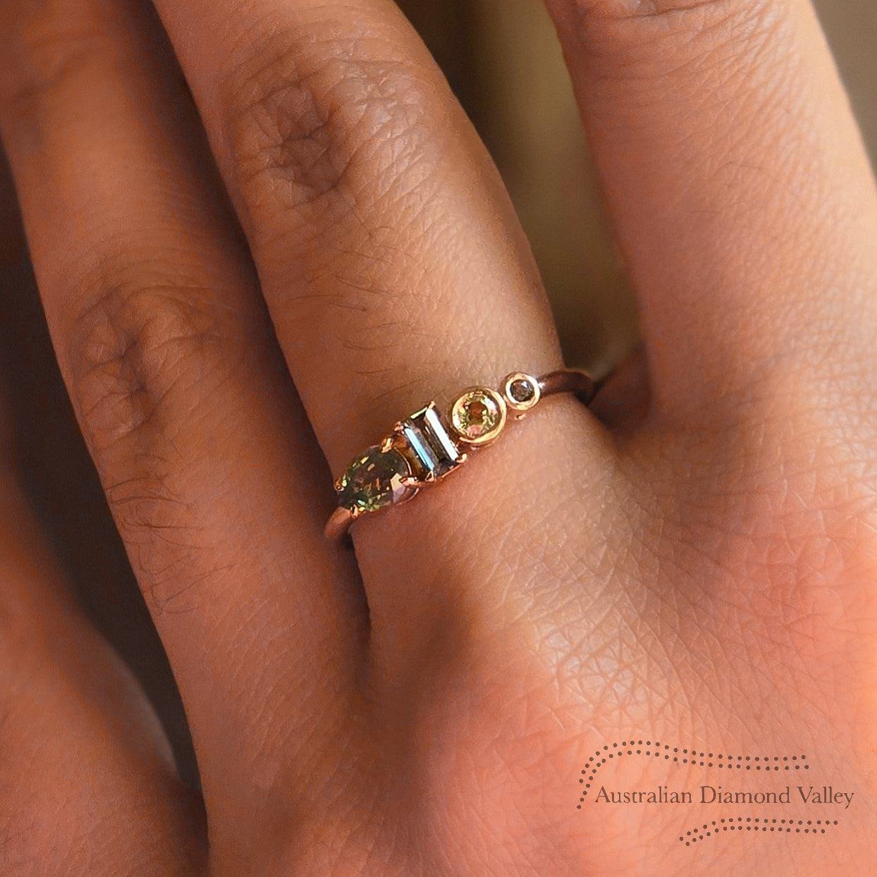 Aurora Australian Sapphire Ring